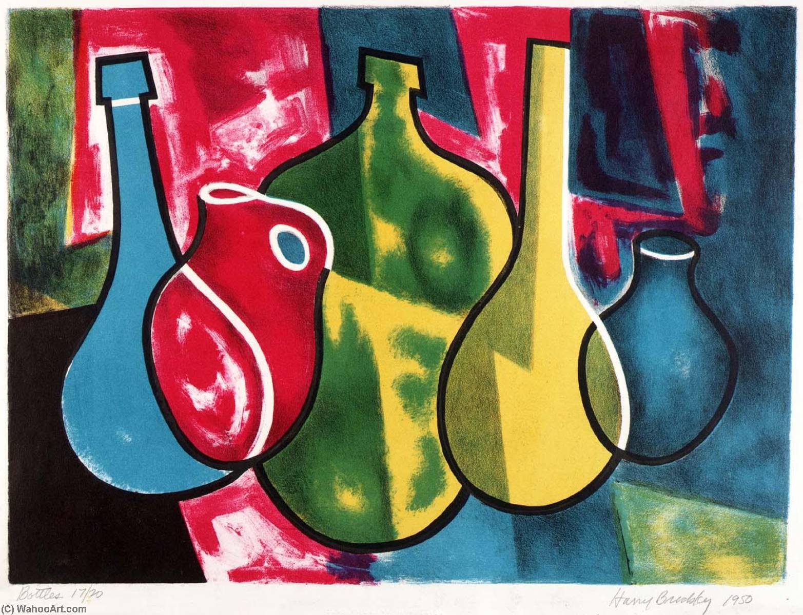 WikiOO.org - Encyclopedia of Fine Arts - Lukisan, Artwork Harry Brodsky - Bottles