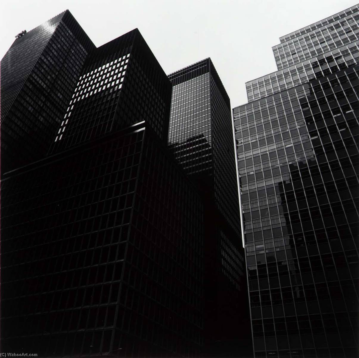 WikiOO.org - Enciclopedia of Fine Arts - Pictura, lucrări de artă Harry Callahan - Untitled New York Skyscrapers