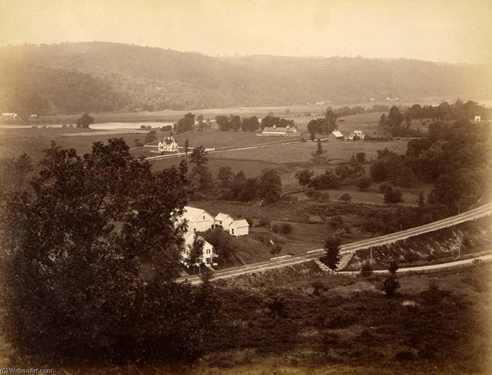 WikiOO.org - Enciclopedia of Fine Arts - Pictura, lucrări de artă Gotthelf Pach - View from Wood's Wood, from the album Views of Charlestown, New Hampshire