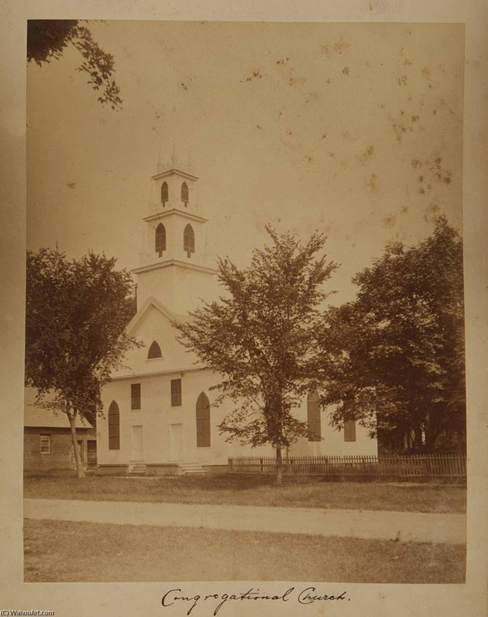 WikiOO.org - Encyclopedia of Fine Arts - Lukisan, Artwork Gotthelf Pach - Congregational Church, from the album Views of Charlestown, New Hampshire