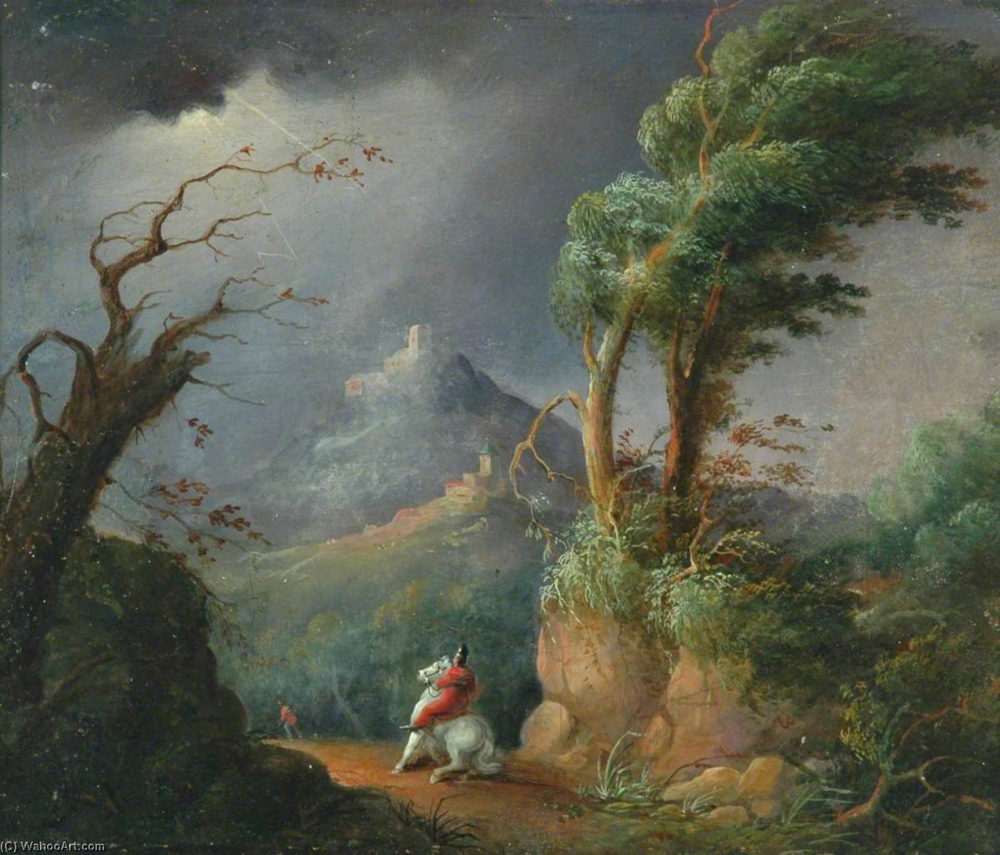 Wikioo.org - The Encyclopedia of Fine Arts - Painting, Artwork by William Hilton Ii - A Thunderstorm