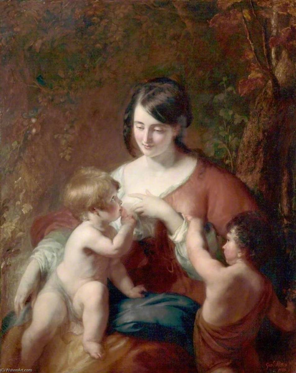 WikiOO.org - Enciclopedia of Fine Arts - Pictura, lucrări de artă George Patten - Maternal Affection