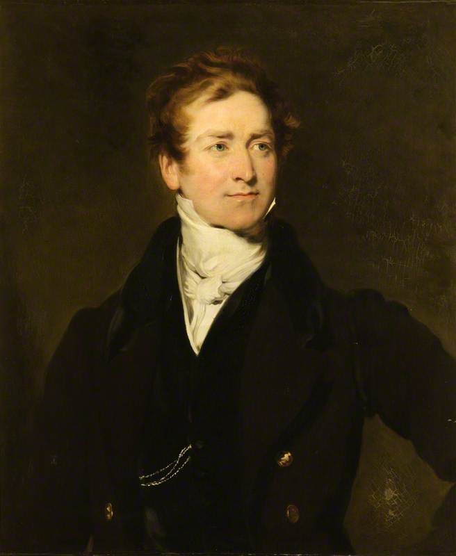 Wikioo.org - The Encyclopedia of Fine Arts - Painting, Artwork by George Patten - Sir Robert Peel, 2nd Bt (after Thomas Lawrence)
