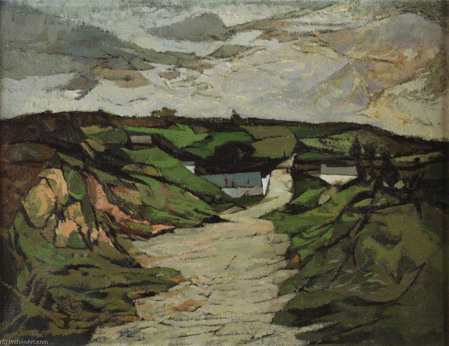 WikiOO.org - Encyclopedia of Fine Arts - Lukisan, Artwork John Elwyn - A Cardiganshire Landscape 2