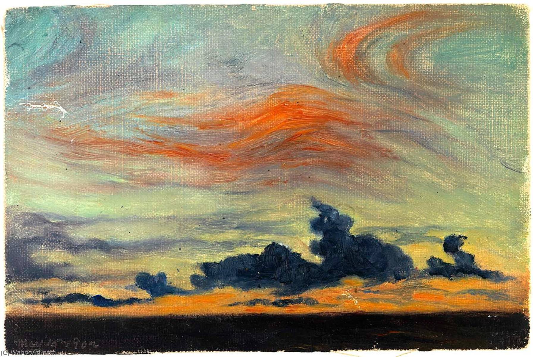 Wikioo.org - The Encyclopedia of Fine Arts - Painting, Artwork by Frank Wilbert Stokes - Equatorial Sunset Clouds, Atlantic Ocean