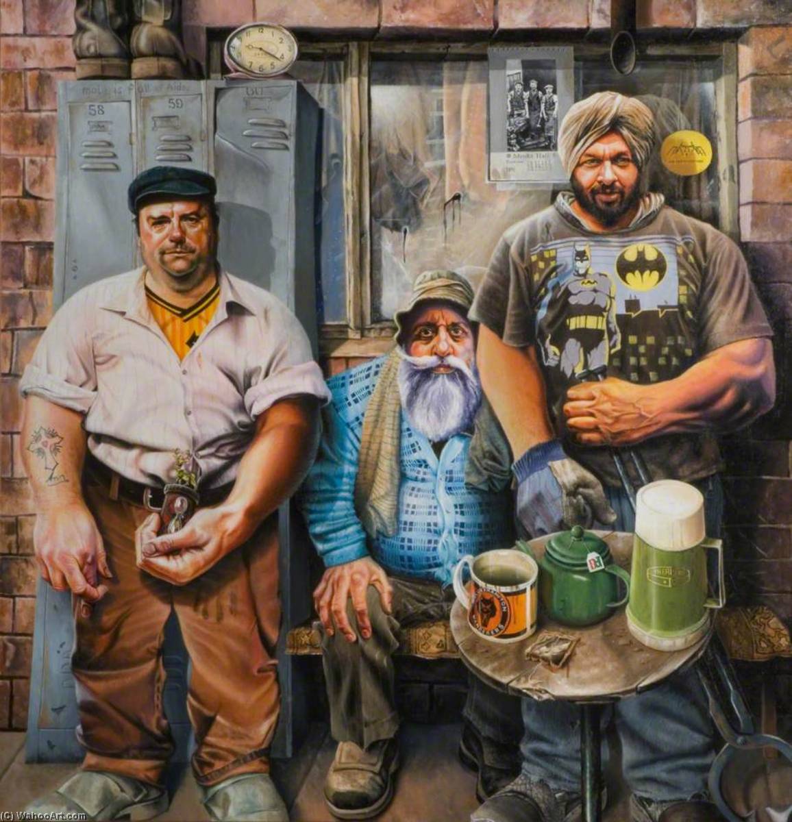 Wikioo.org - The Encyclopedia of Fine Arts - Painting, Artwork by Andrew Tift - The Black Country Steelworkers
