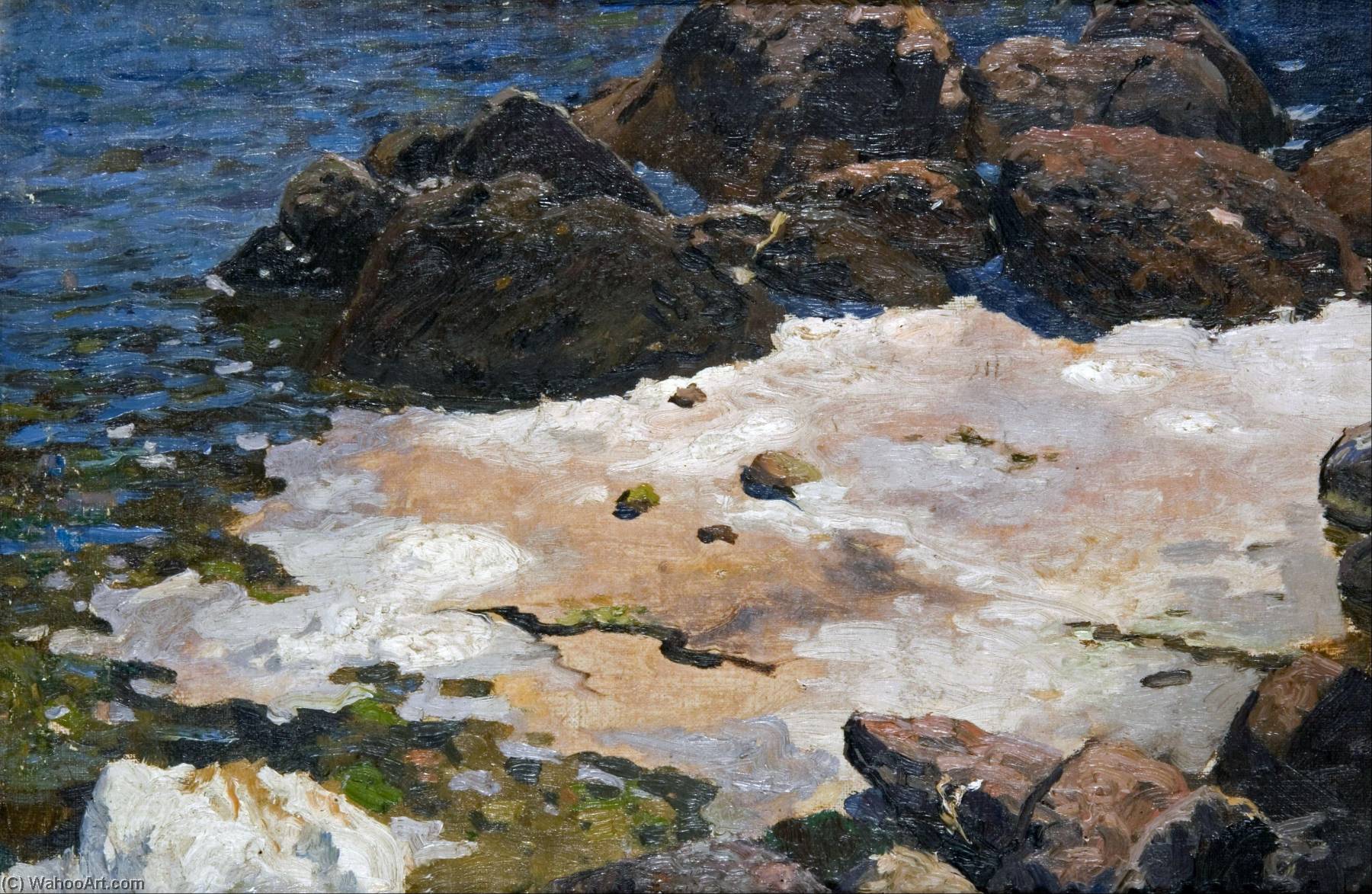 Wikioo.org - The Encyclopedia of Fine Arts - Painting, Artwork by Ferdynand Ruszczyc - Krym brzeg morza