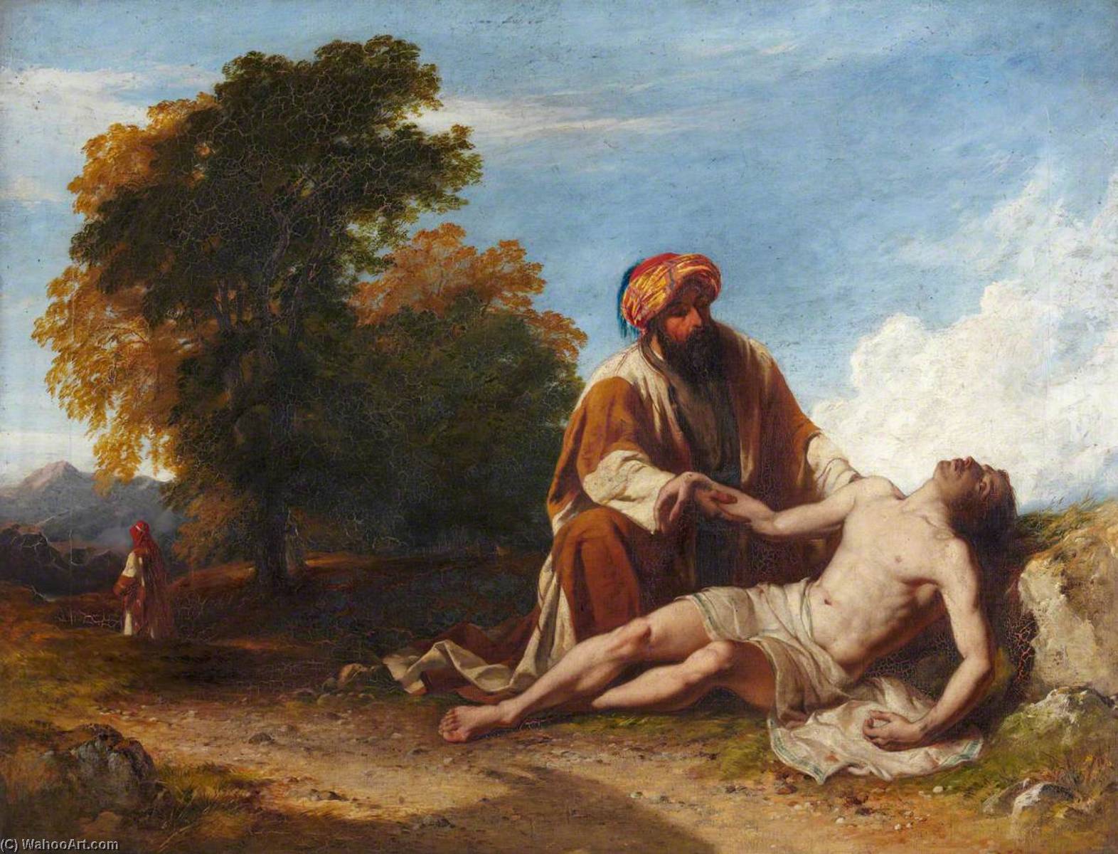 Wikioo.org - The Encyclopedia of Fine Arts - Painting, Artwork by John Adam Houston - The Good Samaritan