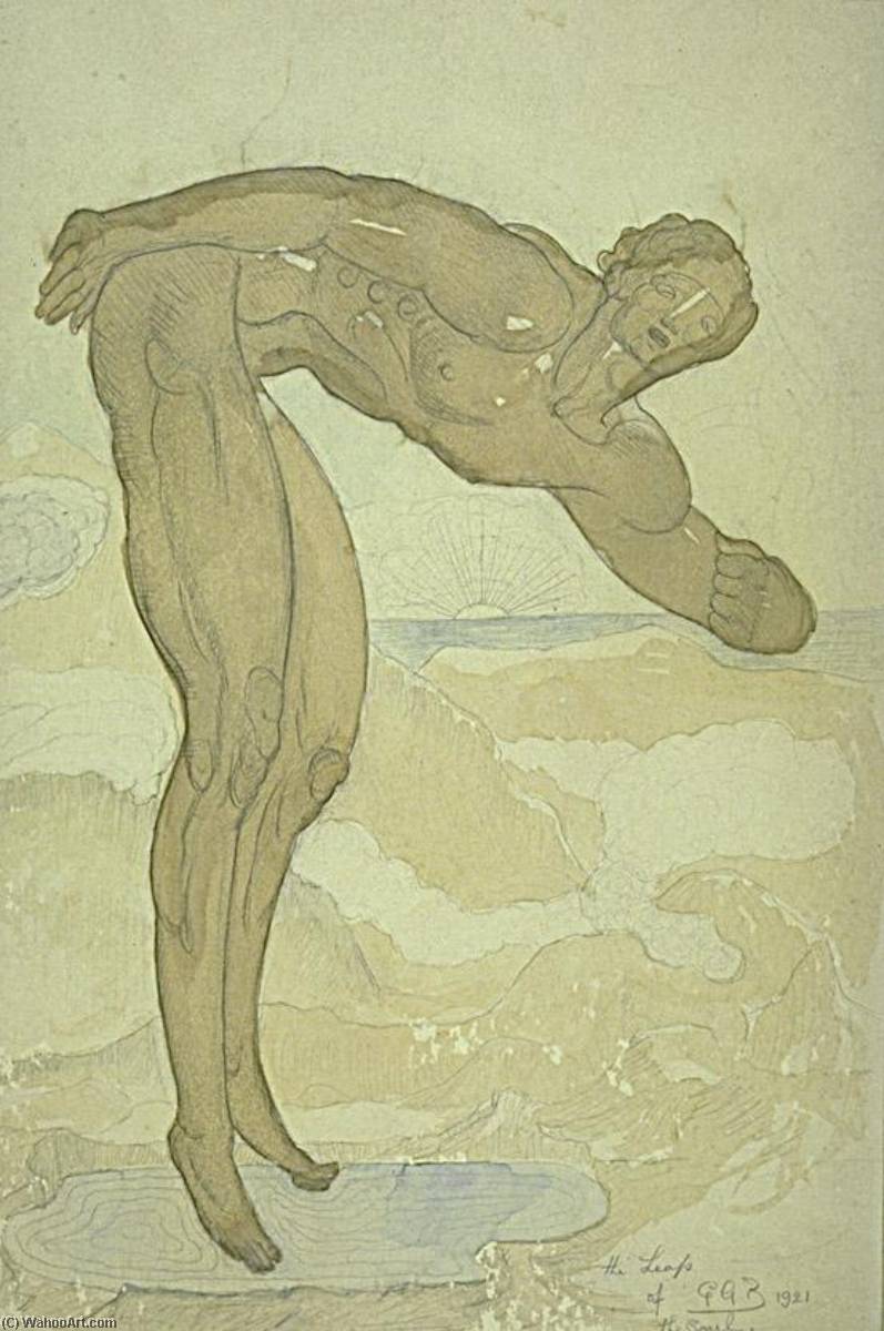 Wikioo.org - Encyklopedia Sztuk Pięknych - Malarstwo, Grafika George Grey Barnard - The Leap of the Soul
