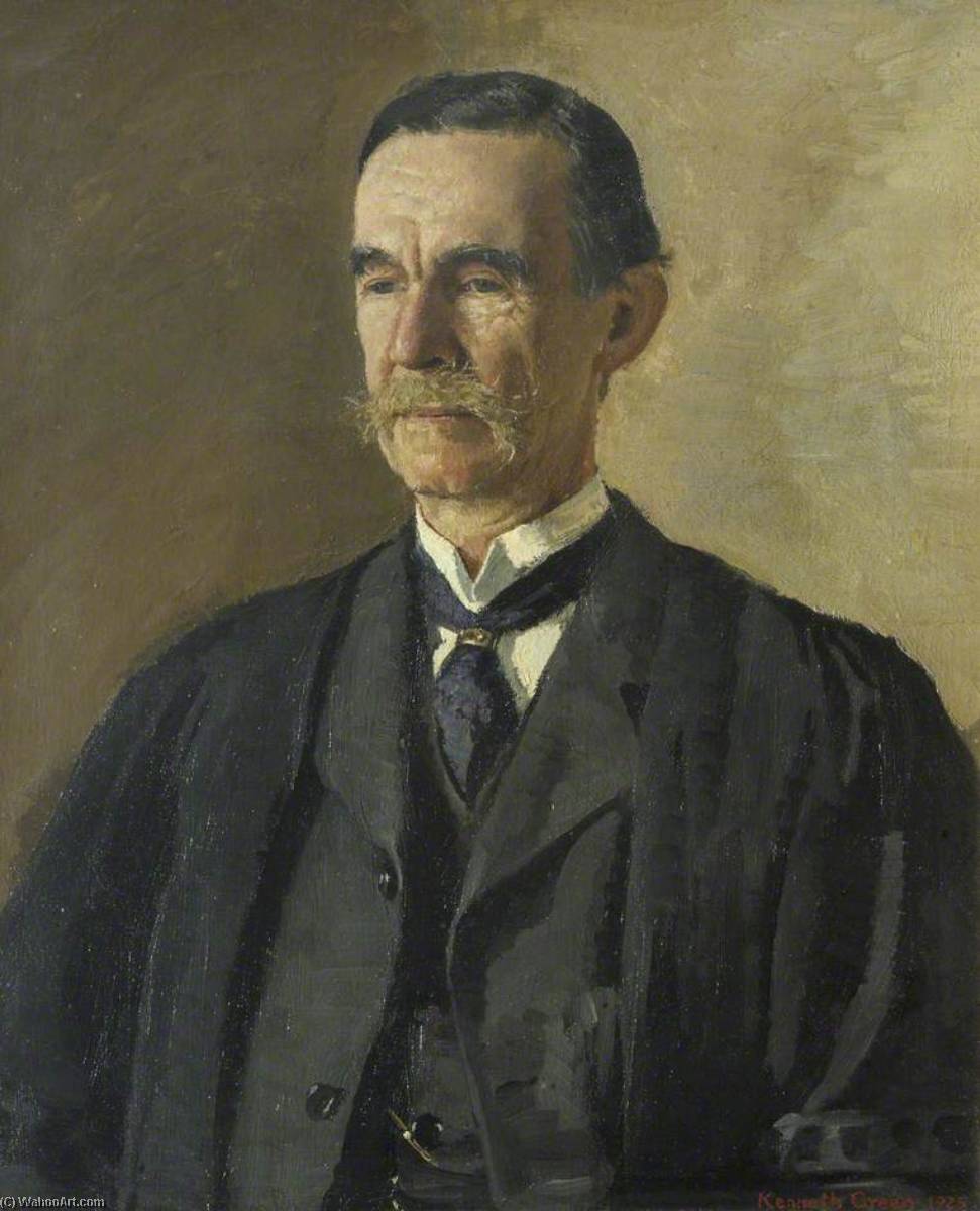 Wikioo.org - The Encyclopedia of Fine Arts - Painting, Artwork by Kenneth Green - Ernest William Hobson (1856–1933), Fellow, Sadlerian Professor of Pure Mathematics (1910–1931)