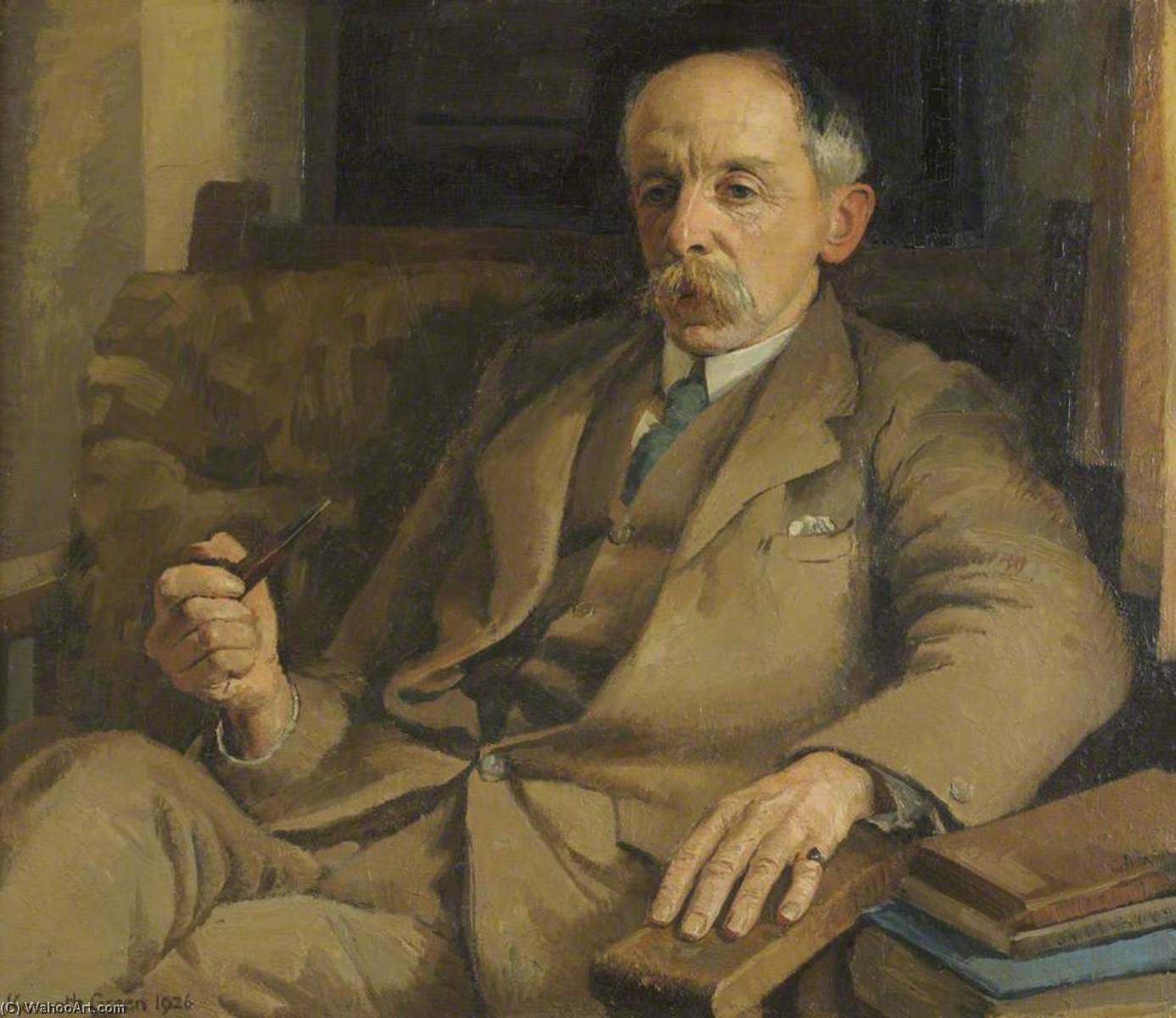 Wikioo.org - The Encyclopedia of Fine Arts - Painting, Artwork by Kenneth Green - Sir Roland Harry Biffen, Fellow, DSc, FRS, Professor of Agricultural Botany (1908–1931)