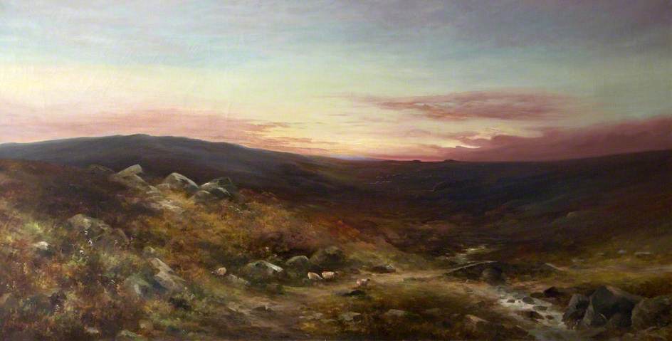 Wikioo.org - The Encyclopedia of Fine Arts - Painting, Artwork by George Shaw - Dartmoor, Devon