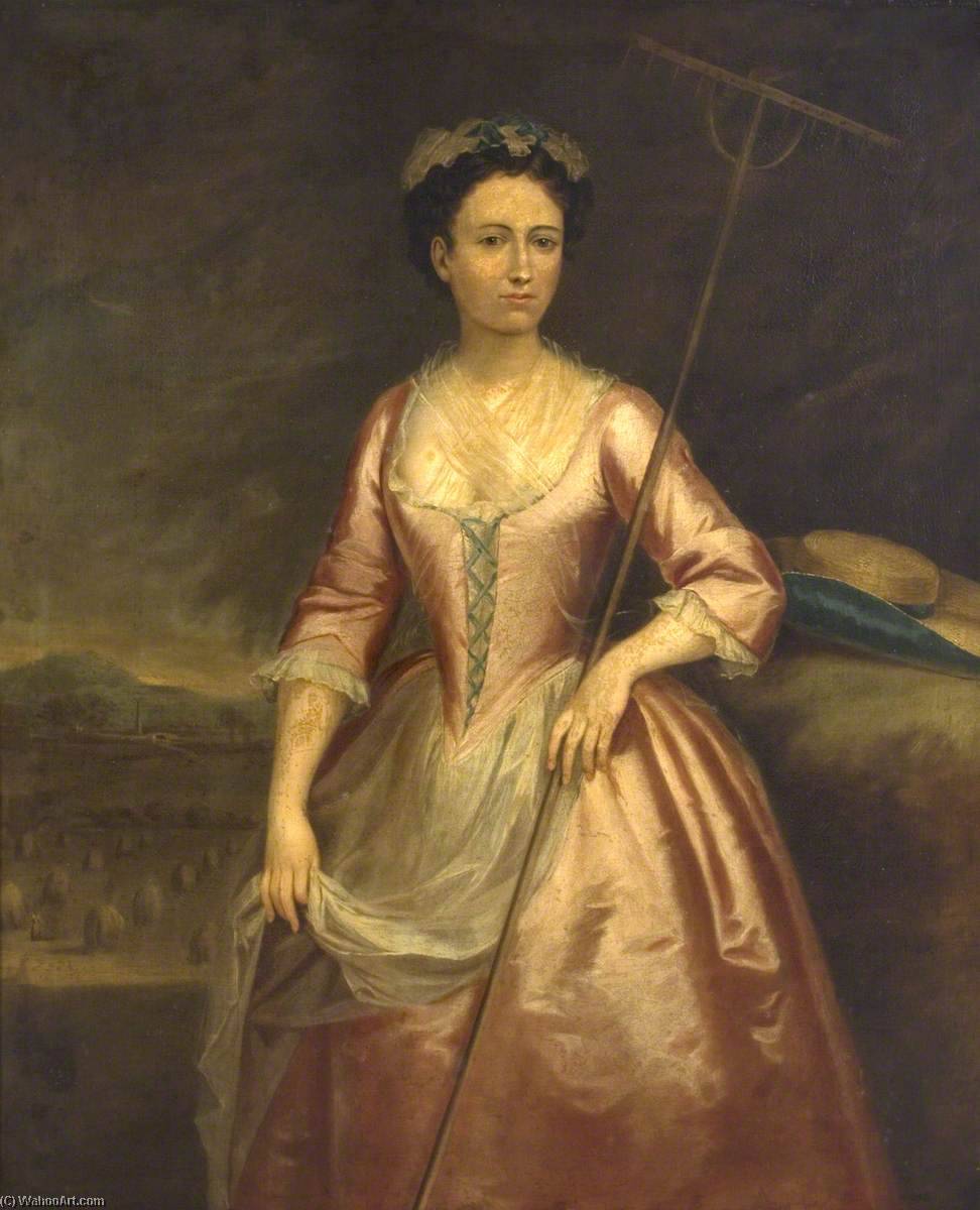 Wikioo.org - The Encyclopedia of Fine Arts - Painting, Artwork by William Jones - The Honourable Margaret Duncombe (b.c.1700)