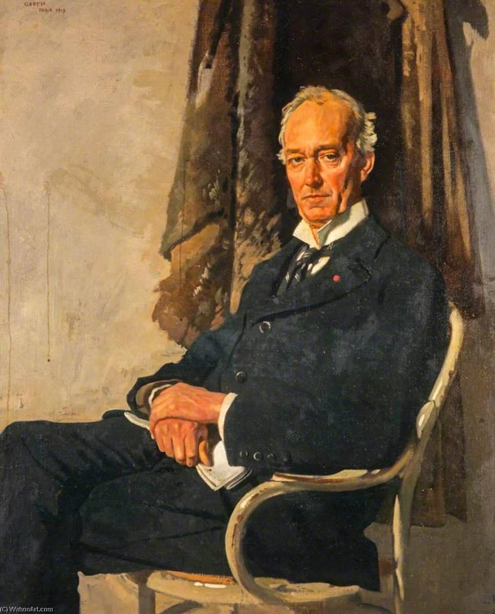 Wikioo.org - The Encyclopedia of Fine Arts - Painting, Artwork by William Newenham Montague Orpen - George Allardice (1865 1934), Newspaper Proprietor and Diarist