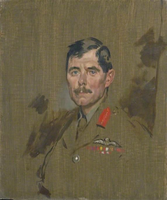 Wikioo.org - The Encyclopedia of Fine Arts - Painting, Artwork by William Newenham Montague Orpen - Major General Hugh M. Trenchard, CB, DSO