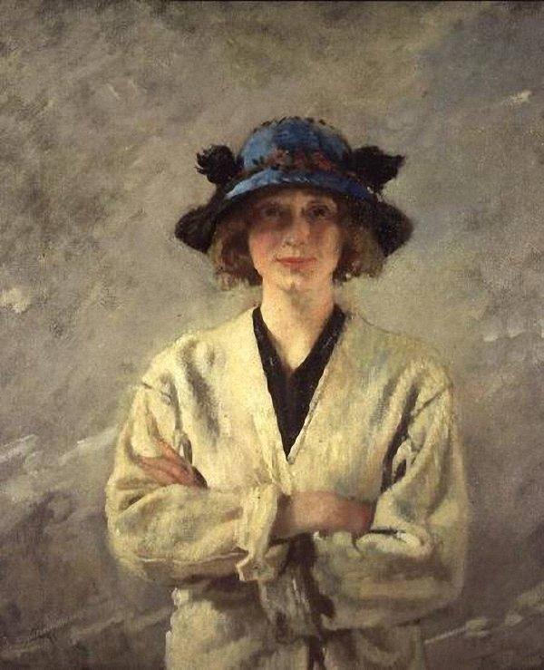 Wikioo.org - The Encyclopedia of Fine Arts - Painting, Artwork by William Newenham Montague Orpen - Girl in a White Dress