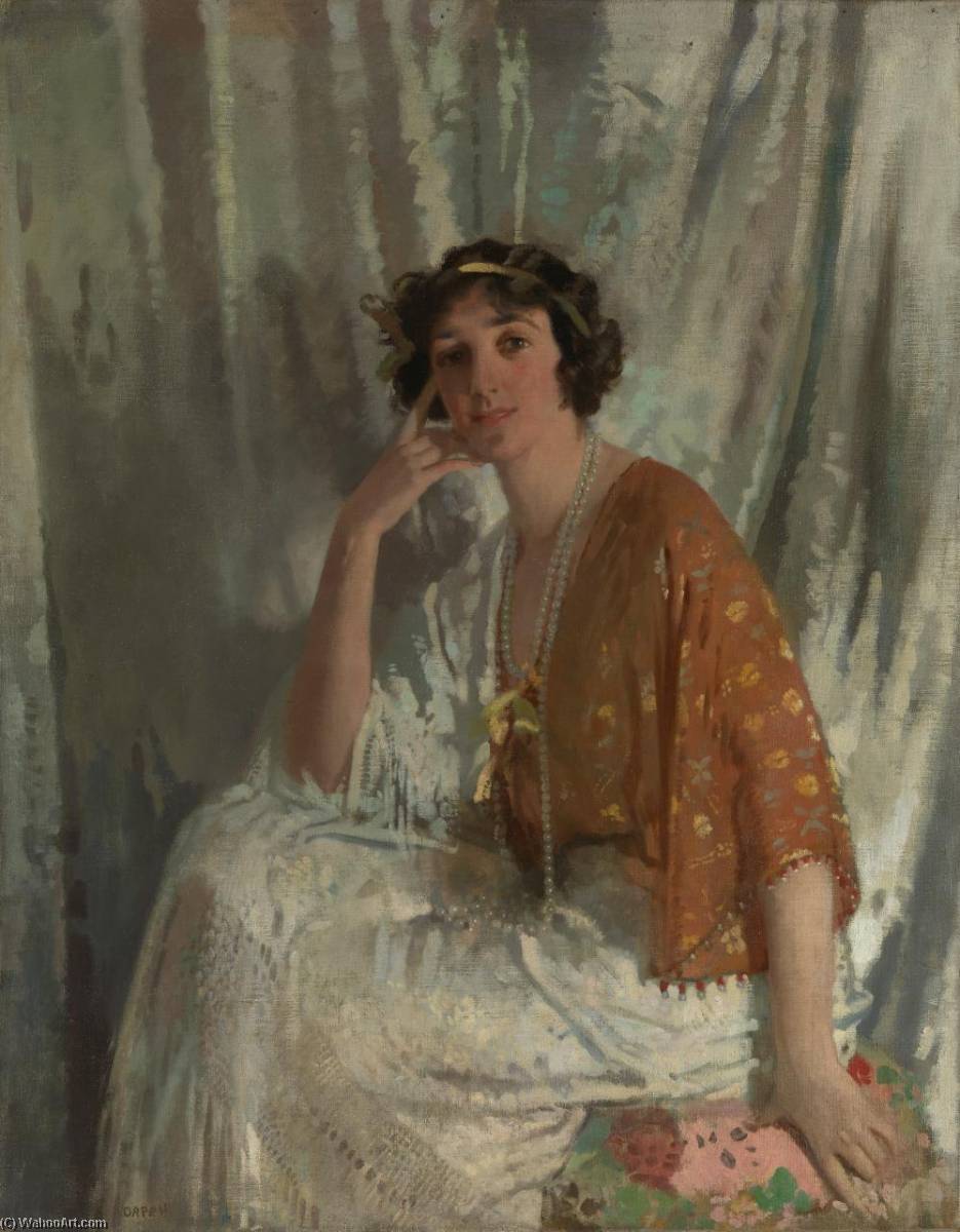 Wikioo.org - The Encyclopedia of Fine Arts - Painting, Artwork by William Newenham Montague Orpen - Miss Muriel Wilson