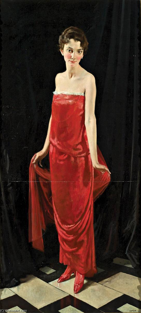 Wikioo.org – La Enciclopedia de las Bellas Artes - Pintura, Obras de arte de William Newenham Montague Orpen - Señora Errázuriz