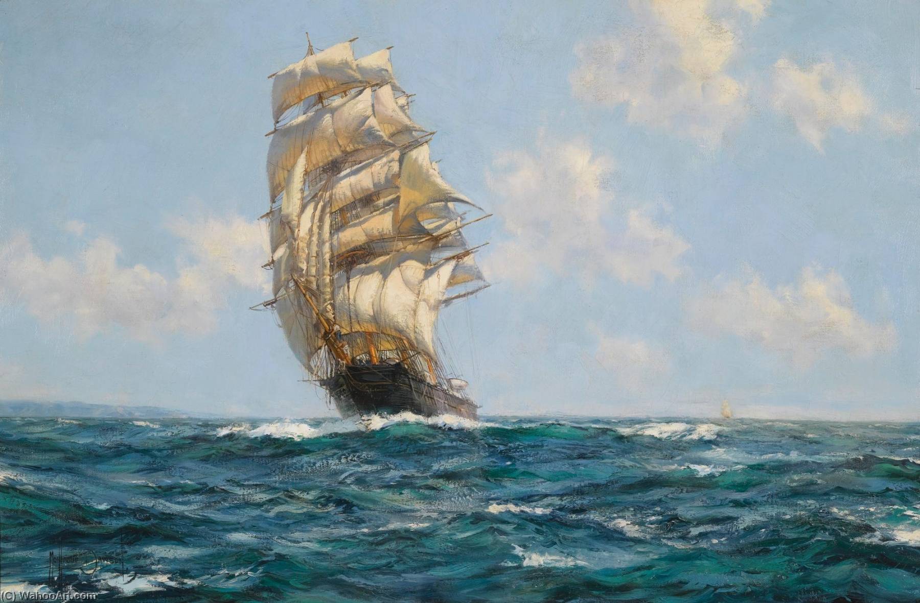 Wikioo.org - The Encyclopedia of Fine Arts - Painting, Artwork by Montague Dawson - The Southern Cross