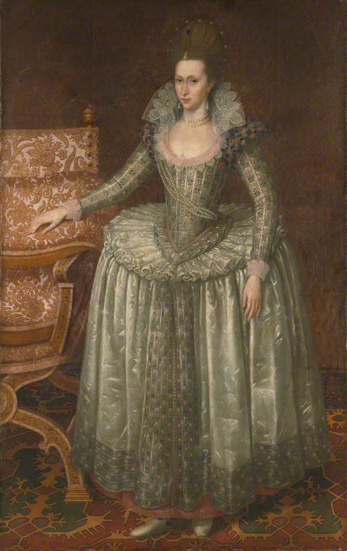 WikiOO.org - Encyclopedia of Fine Arts - Lukisan, Artwork John De Critz The Elder - Anne of Denmark