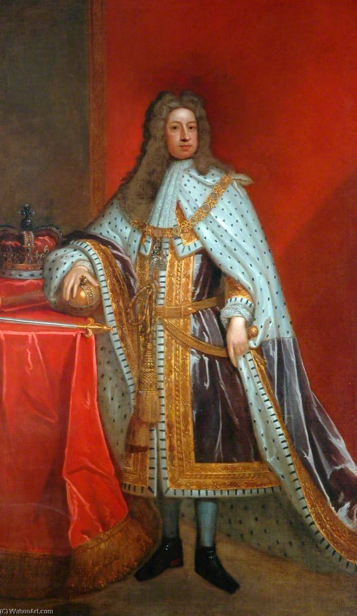 Wikioo.org - สารานุกรมวิจิตรศิลป์ - จิตรกรรม Thomas Murray - King George I (1660–1727)