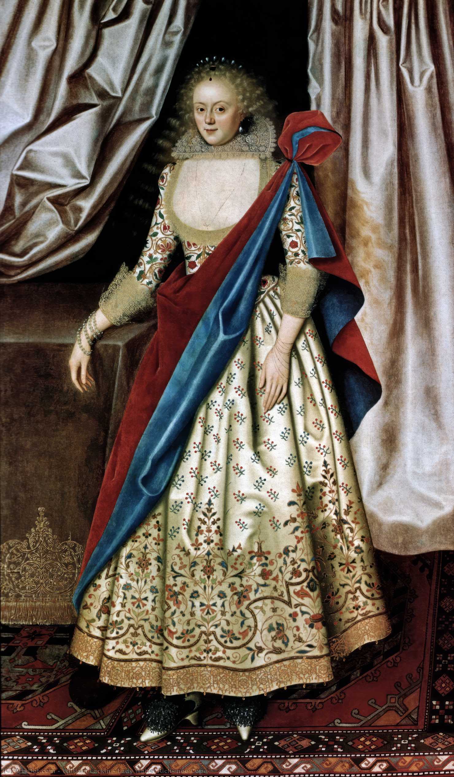 Wikioo.org - The Encyclopedia of Fine Arts - Painting, Artwork by William Larkin - Lady Isabel Rich, née Cope