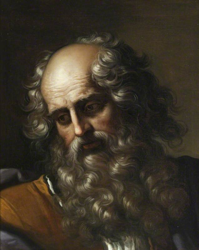Wikioo.org - The Encyclopedia of Fine Arts - Painting, Artwork by Benedetto Gennari The Younger - Head of Saint Paul