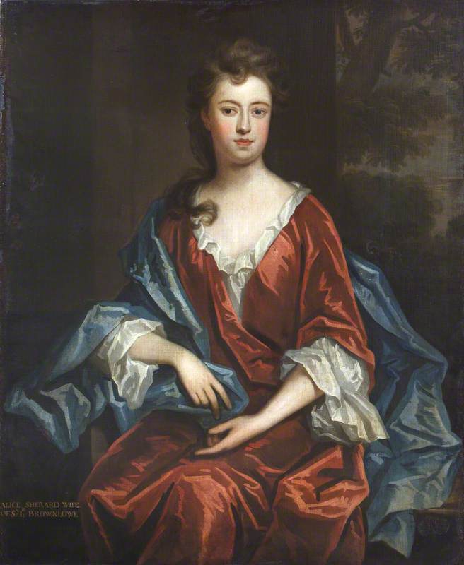 WikiOO.org – 美術百科全書 - 繪畫，作品 Charles D' Agar - 艾丽西亚 布朗洛  1684–1727   女士  吉尔福德