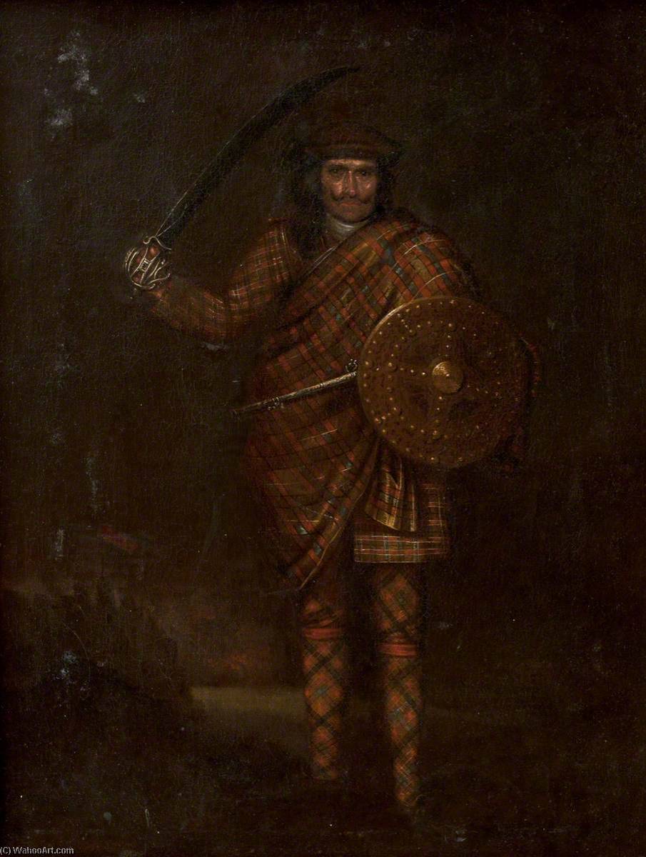 Wikioo.org - The Encyclopedia of Fine Arts - Painting, Artwork by Richard Waitt - Portrait of a Highlander