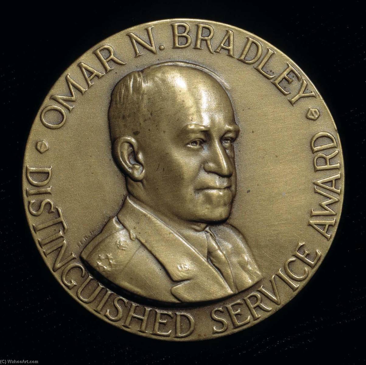 WikiOO.org - אנציקלופדיה לאמנויות יפות - ציור, יצירות אמנות Joseph Emile Renier - Omar N. Bradley Medal Distinguished Service Award (design for obverse)