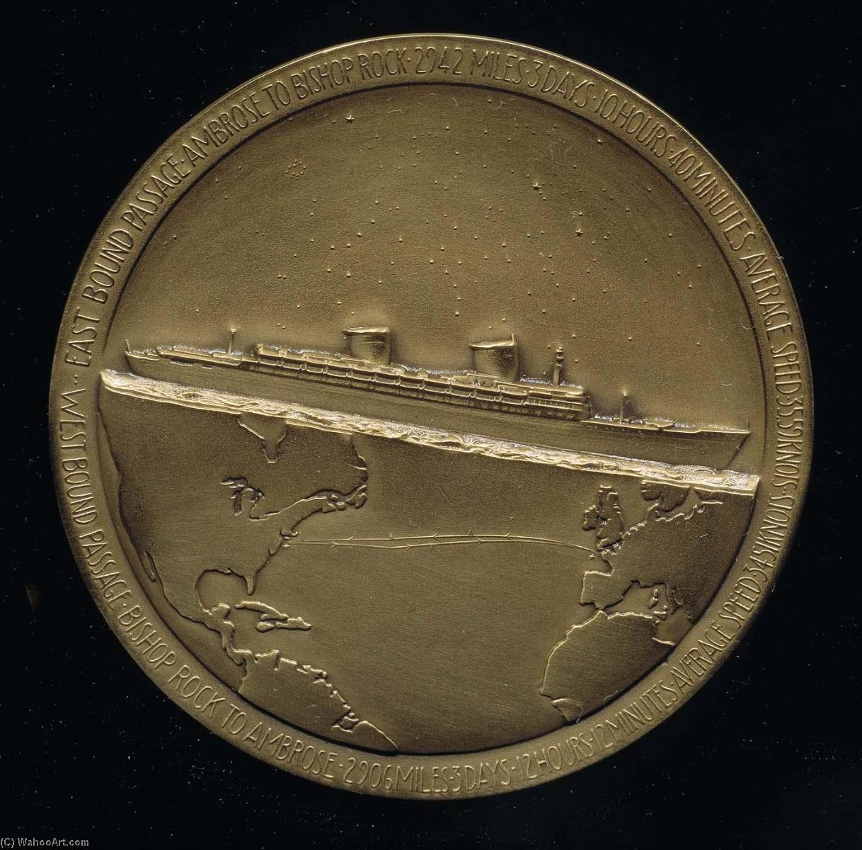 WikiOO.org - אנציקלופדיה לאמנויות יפות - ציור, יצירות אמנות Joseph Emile Renier - S. S. United States Medal