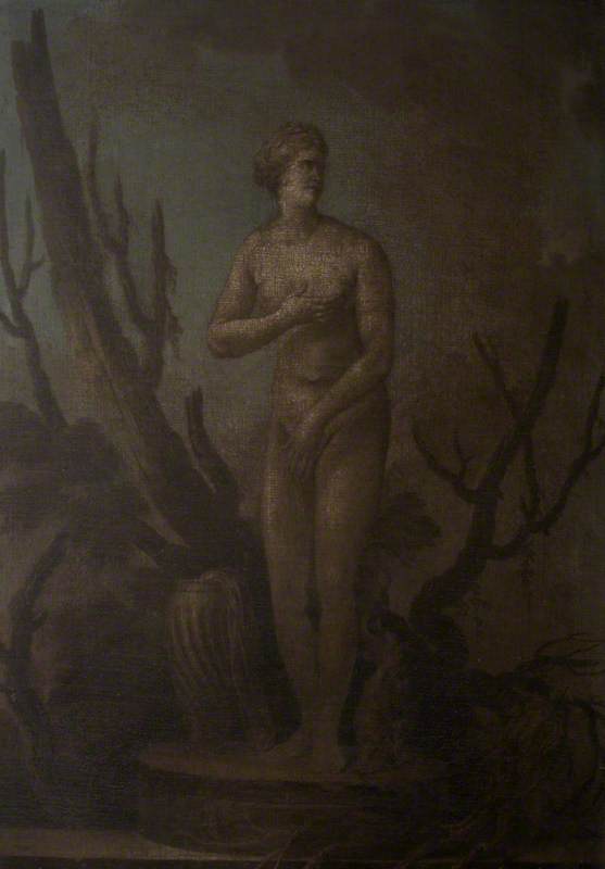 Wikioo.org - The Encyclopedia of Fine Arts - Painting, Artwork by Louis Gabriel Blanchet - The Venus de' Medici among Dead Trees