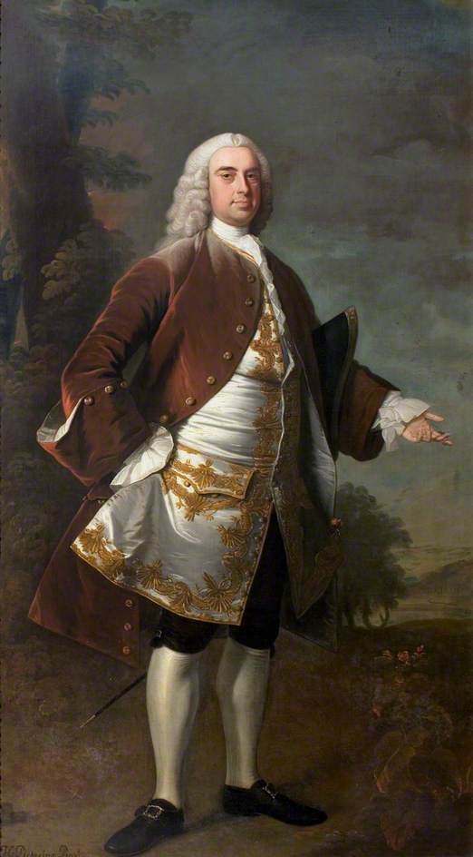 Wikioo.org - The Encyclopedia of Fine Arts - Painting, Artwork by Henry Pickering - Sir Wolstan Dixie (1700–1767), 4th Bt, Market Bosworth