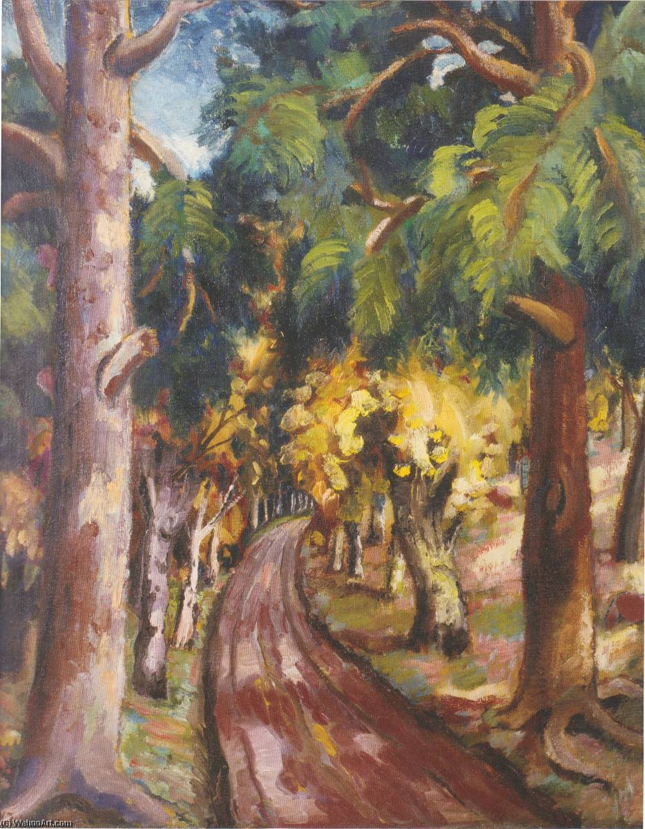 Wikioo.org - The Encyclopedia of Fine Arts - Painting, Artwork by Aksel Waldemar Johannessen - The Path