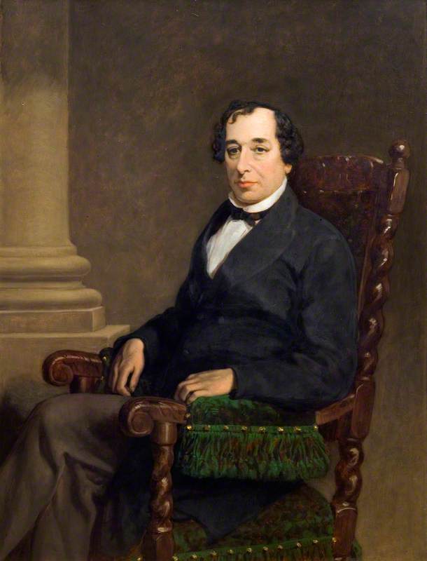 Wikioo.org - The Encyclopedia of Fine Arts - Painting, Artwork by Charles Lucy - The Right Honourable Benjamin Disraeli (1804–1881), MP, Later Earl of Beaconsfield