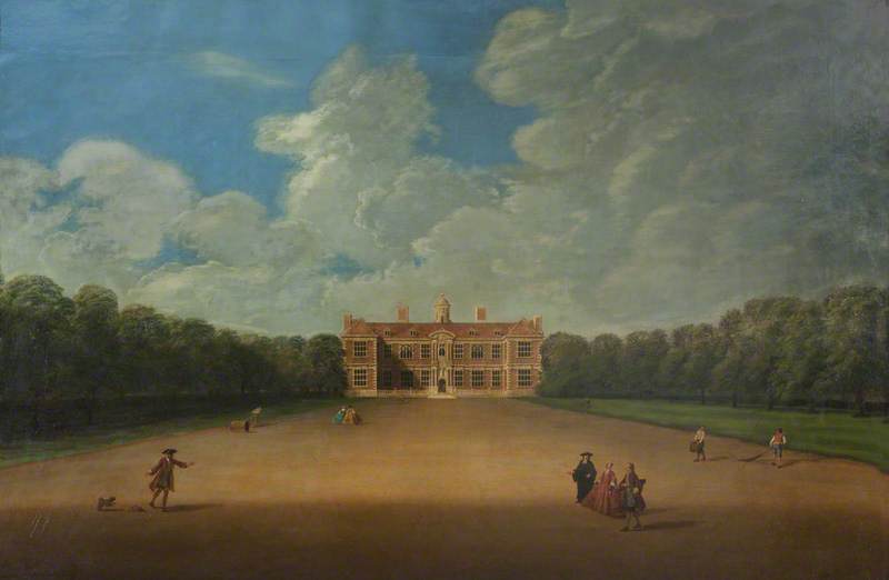Wikioo.org - The Encyclopedia of Fine Arts - Painting, Artwork by Nicholas Thomas Dall - Sudbury Hall from the North