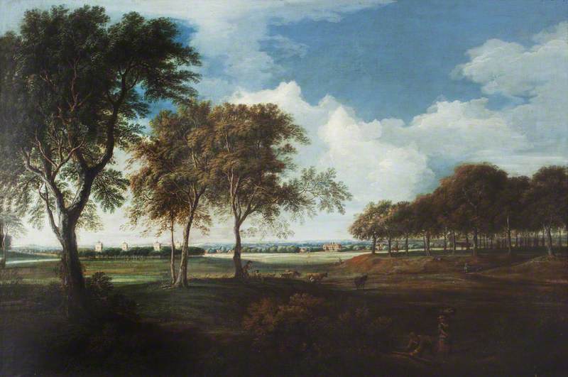 Wikioo.org - The Encyclopedia of Fine Arts - Painting, Artwork by Nicholas Thomas Dall - Sudbury Park from the North, Morning