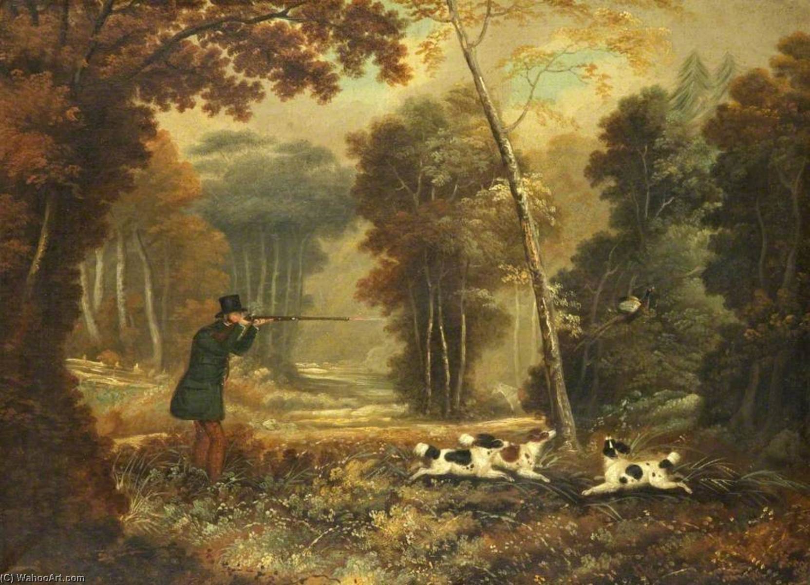 Wikioo.org - The Encyclopedia of Fine Arts - Painting, Artwork by James Barenger - Pheasant Shooting