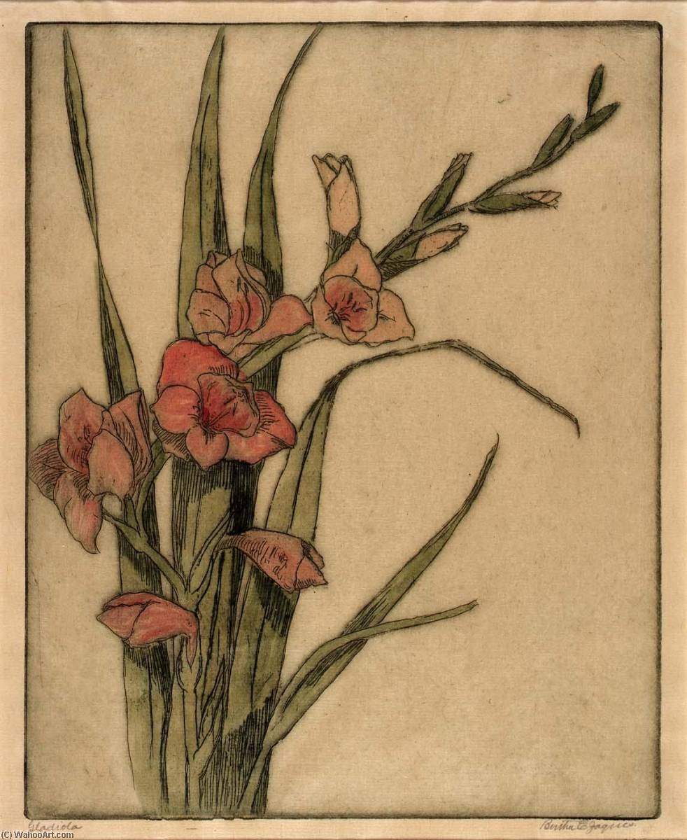 Wikioo.org - The Encyclopedia of Fine Arts - Painting, Artwork by Bertha Evelyn Jaques - Gladiola