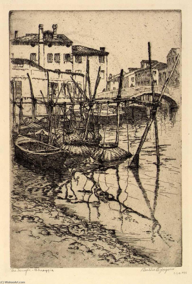 Wikioo.org - Bách khoa toàn thư về mỹ thuật - Vẽ tranh, Tác phẩm nghệ thuật Bertha Evelyn Jaques - The Tangle, Chioggia