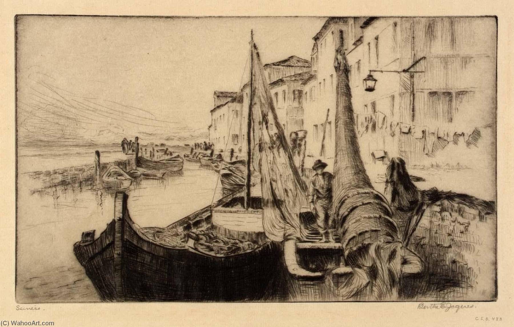 Wikioo.org - The Encyclopedia of Fine Arts - Painting, Artwork by Bertha Evelyn Jaques - Seiners, Chioggia