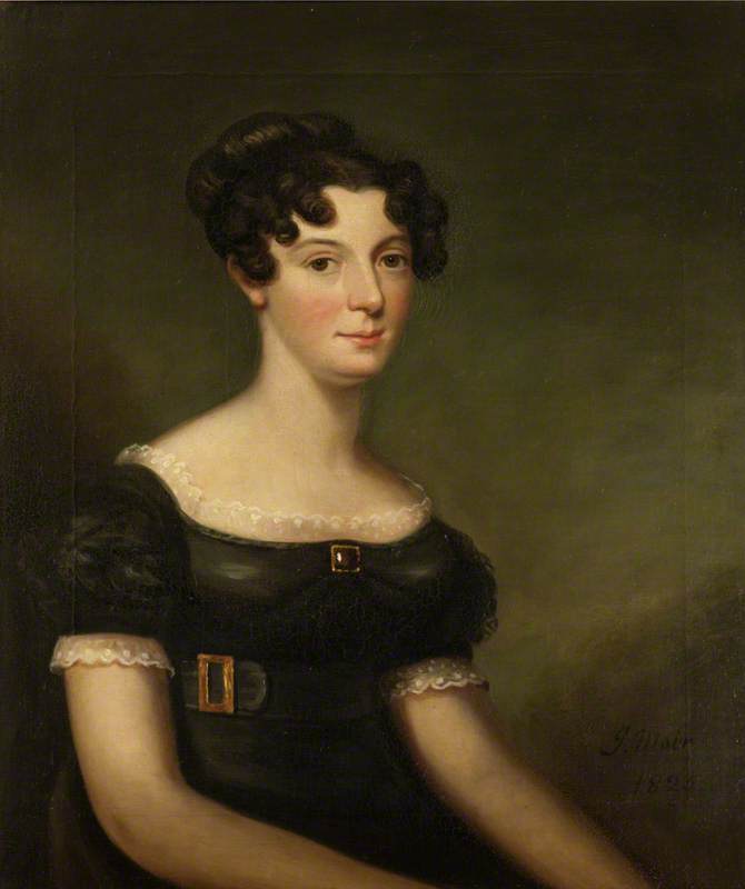 Wikioo.org - The Encyclopedia of Fine Arts - Painting, Artwork by John Moir - Harriot Christian Leith Hay (d.1830), Wife of Sir Harry N. Lumsden, Bt