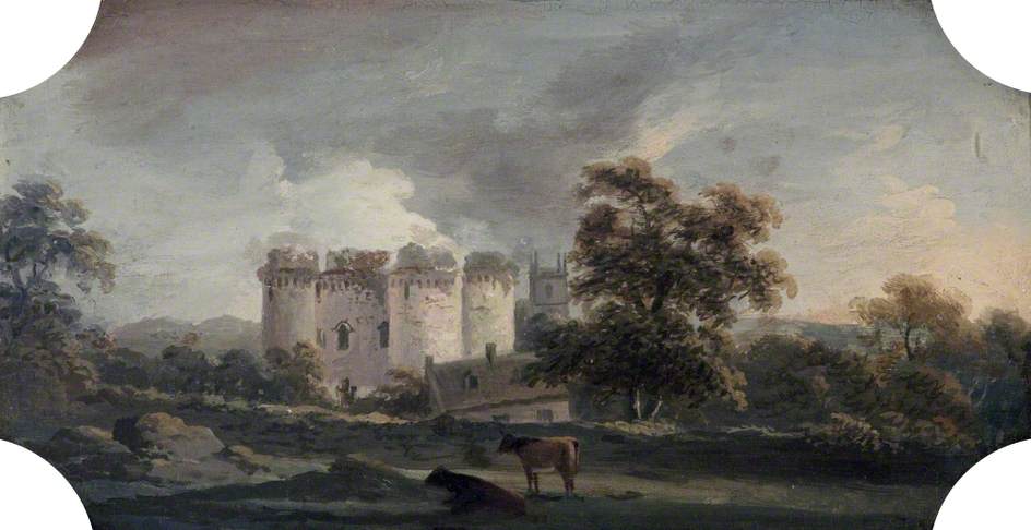 Wikioo.org - The Encyclopedia of Fine Arts - Painting, Artwork by Joseph Sheldon - Nunney Castle, Frome