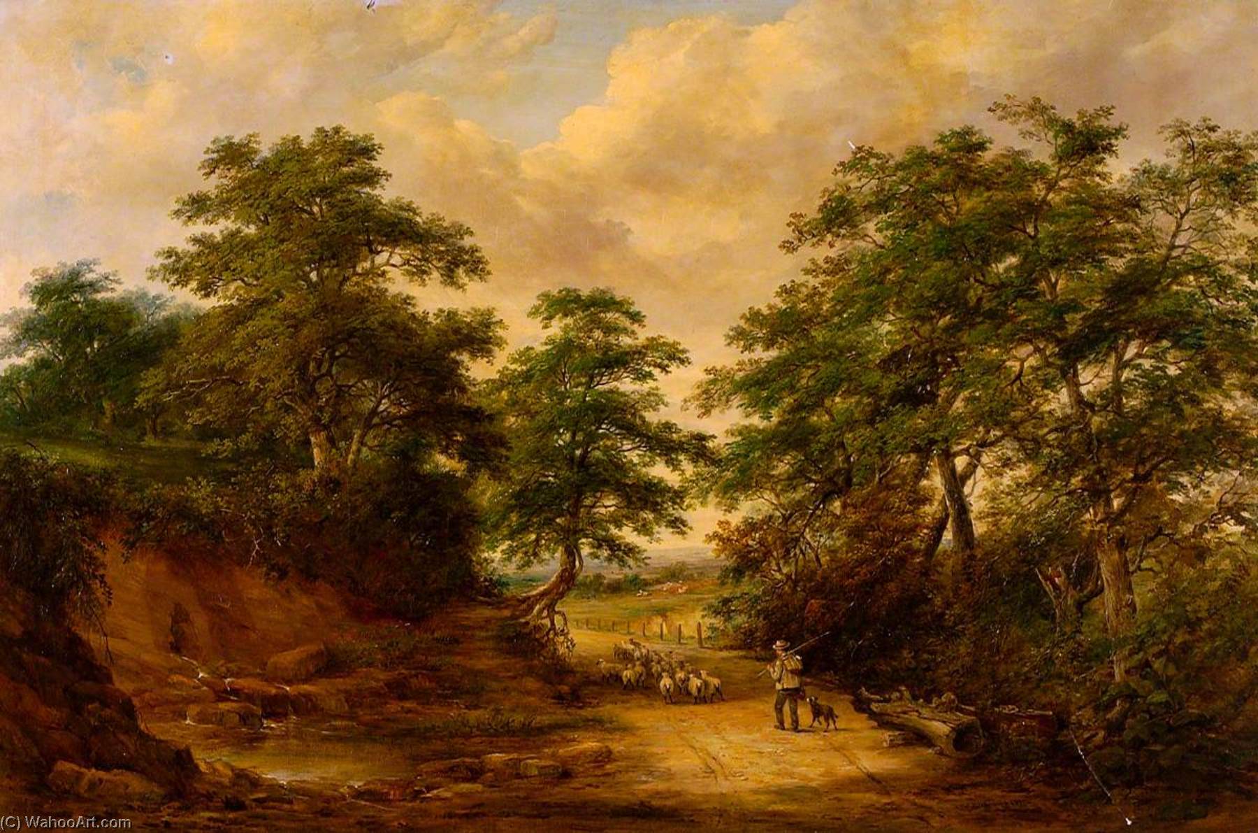 Wikioo.org - The Encyclopedia of Fine Arts - Painting, Artwork by Robert Burrows - Old Cauldwell, Ipswich