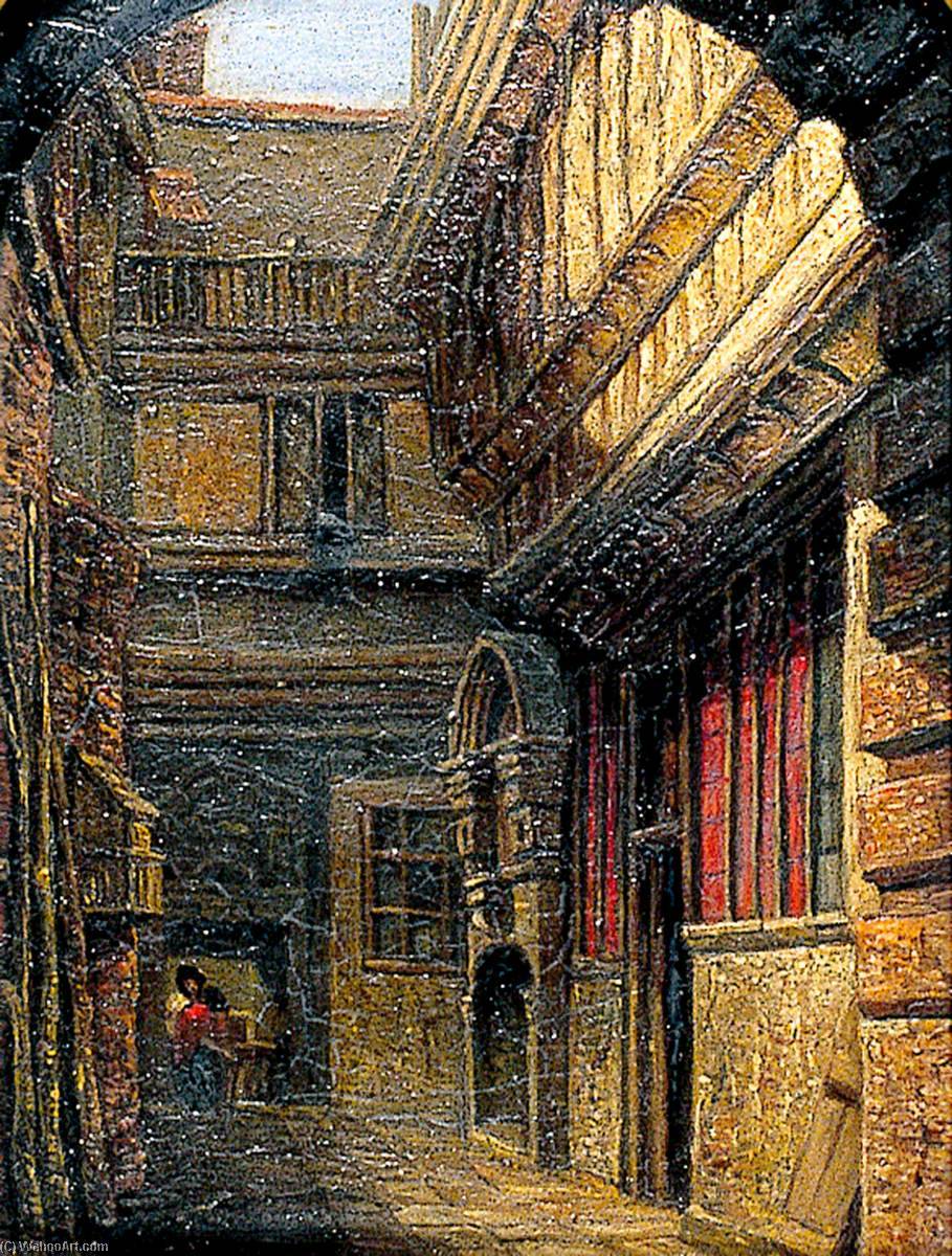 Wikioo.org - The Encyclopedia of Fine Arts - Painting, Artwork by David Hodgson - Old Post Office Court, Norwich