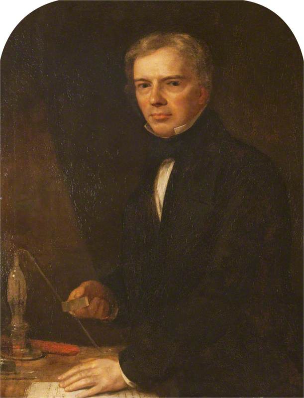 Wikioo.org - The Encyclopedia of Fine Arts - Painting, Artwork by John Zephaniah Bell - Michael Faraday (1791–1867)