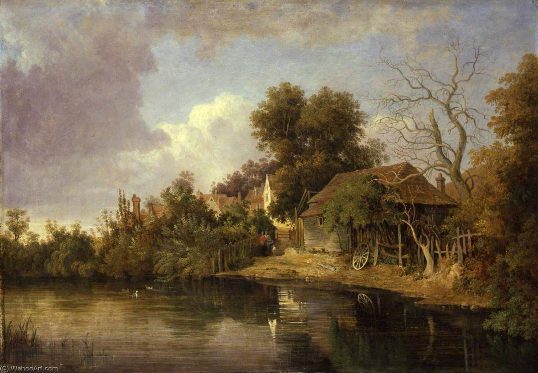 Wikioo.org - The Encyclopedia of Fine Arts - Painting, Artwork by Joseph Stannard - Thorpe, near Norwich