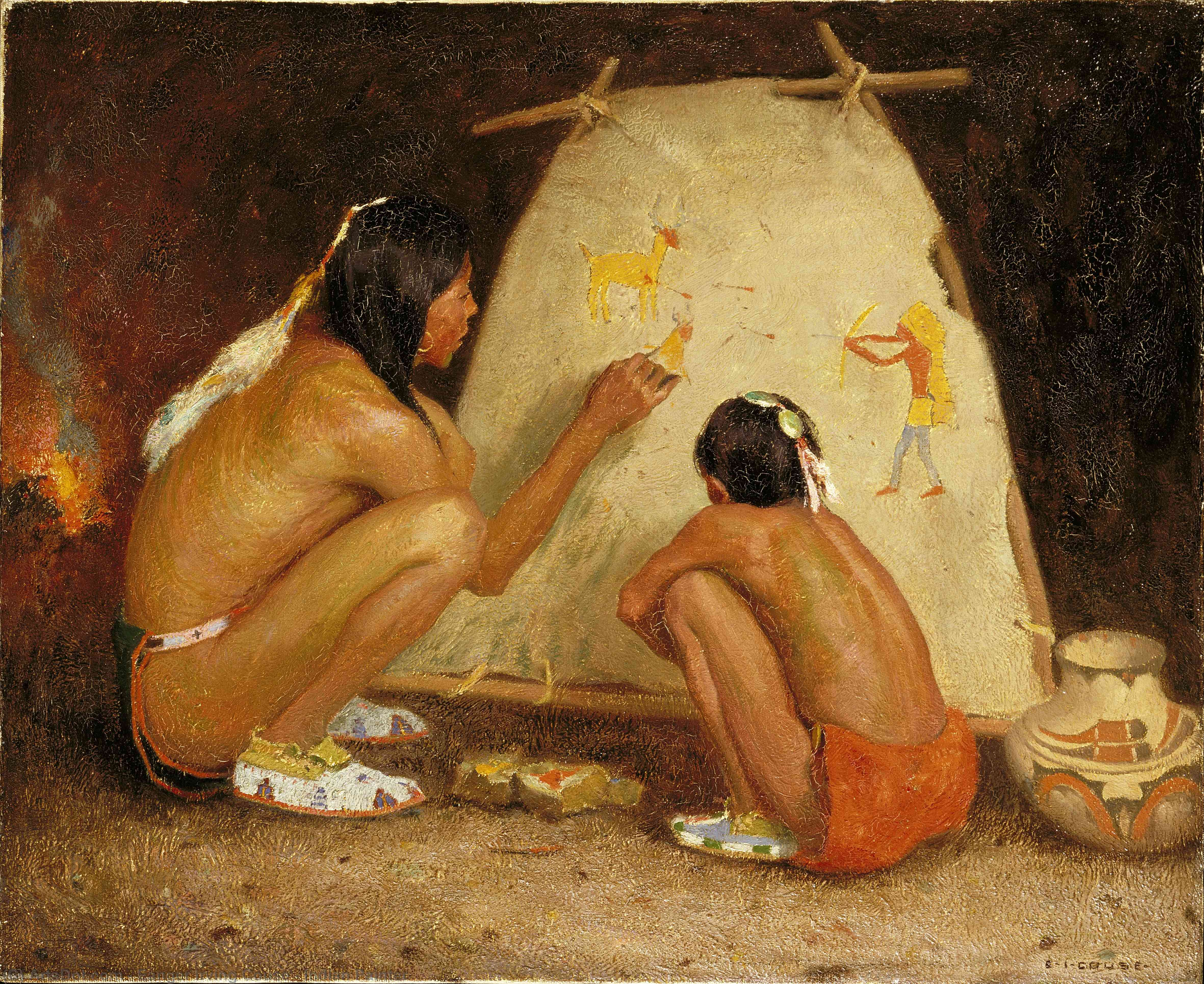 Wikioo.org – L'Encyclopédie des Beaux Arts - Peinture, Oeuvre de Eanger Irving Couse - indien peintre
