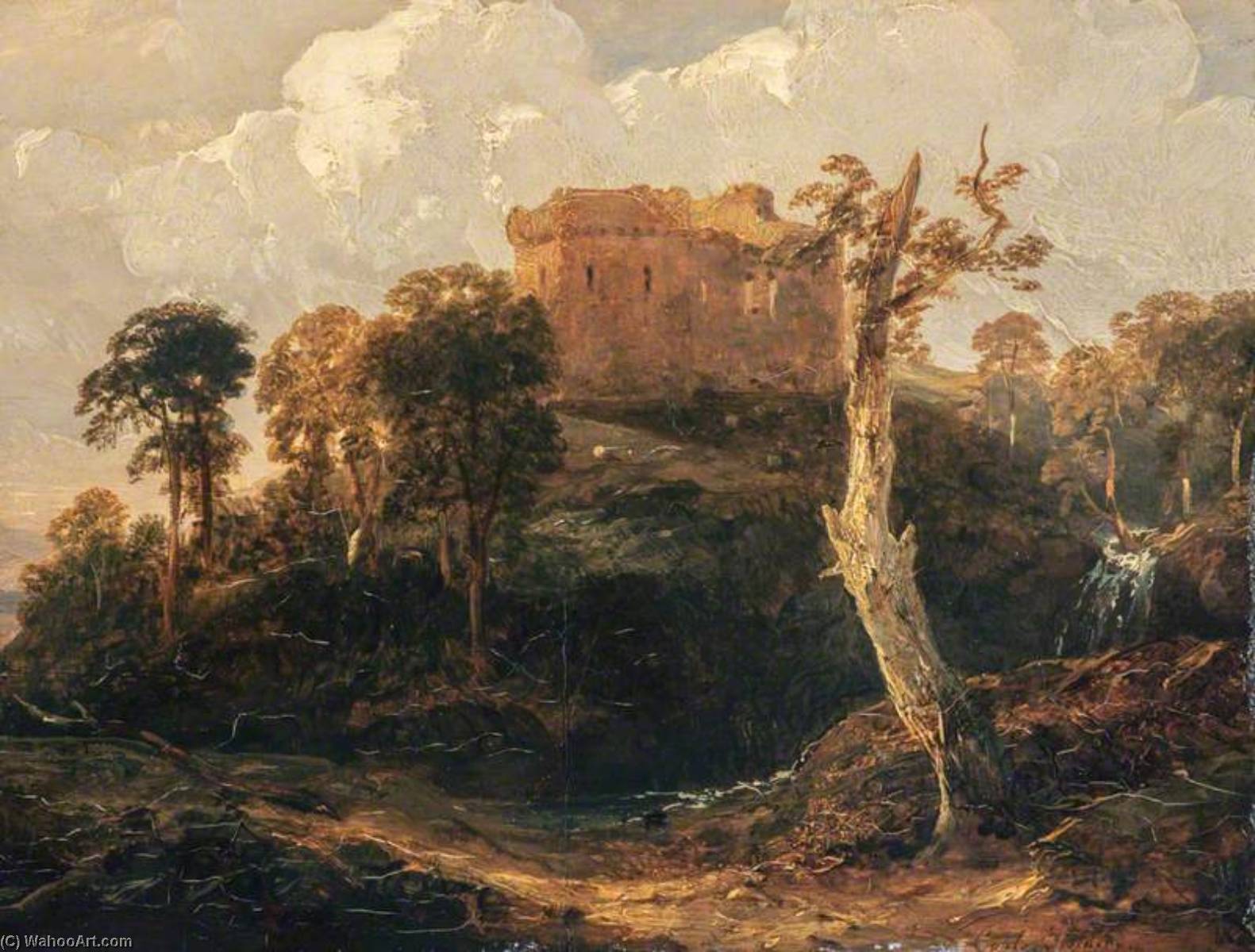 Wikioo.org - The Encyclopedia of Fine Arts - Painting, Artwork by Anthony V. C Fielding - Newark Castle