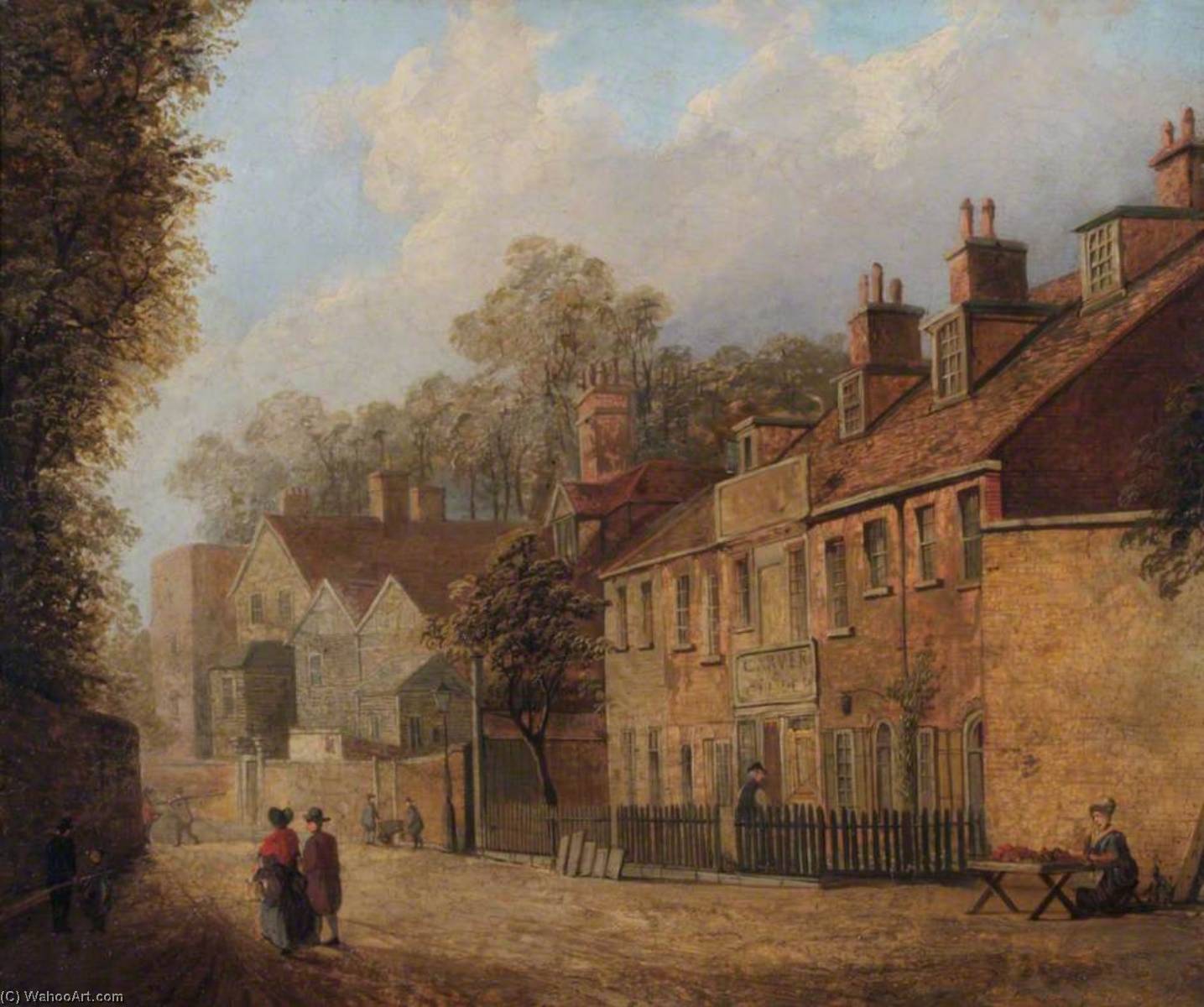 Wikioo.org - The Encyclopedia of Fine Arts - Painting, Artwork by John Dean Paul - Ferry Lane, Twickenham, Middlesex